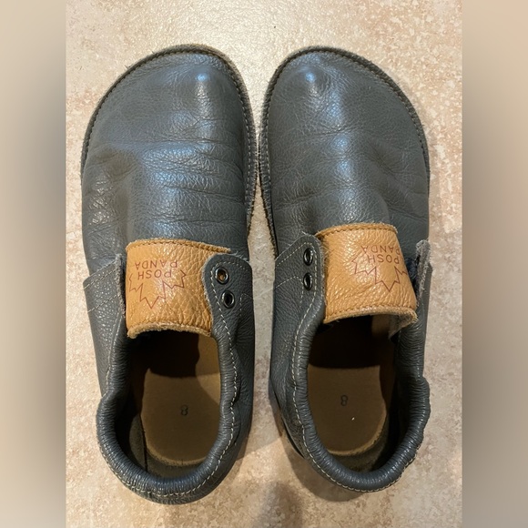 Posh Panda Shoes - Posh Panda Grey and Tan Hampton Mocs